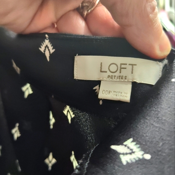 Loft Black & White Midi Skirt, 00P, Gorgeous!! - Picture 4 of 5